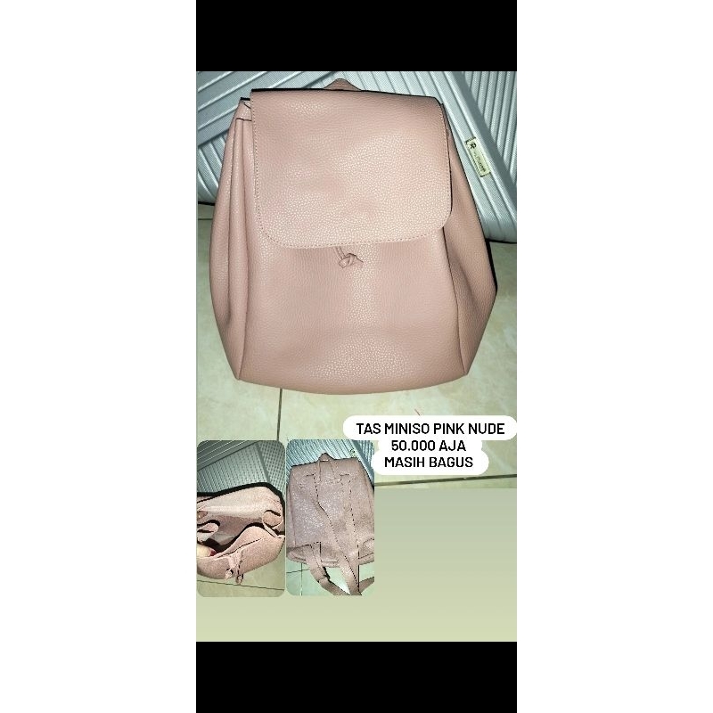 Tas Miniso Pink Nude