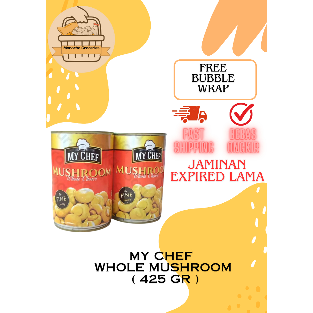 

My Chef Mushroom ( 425 gr ) / Jamur Kancing Kaleng