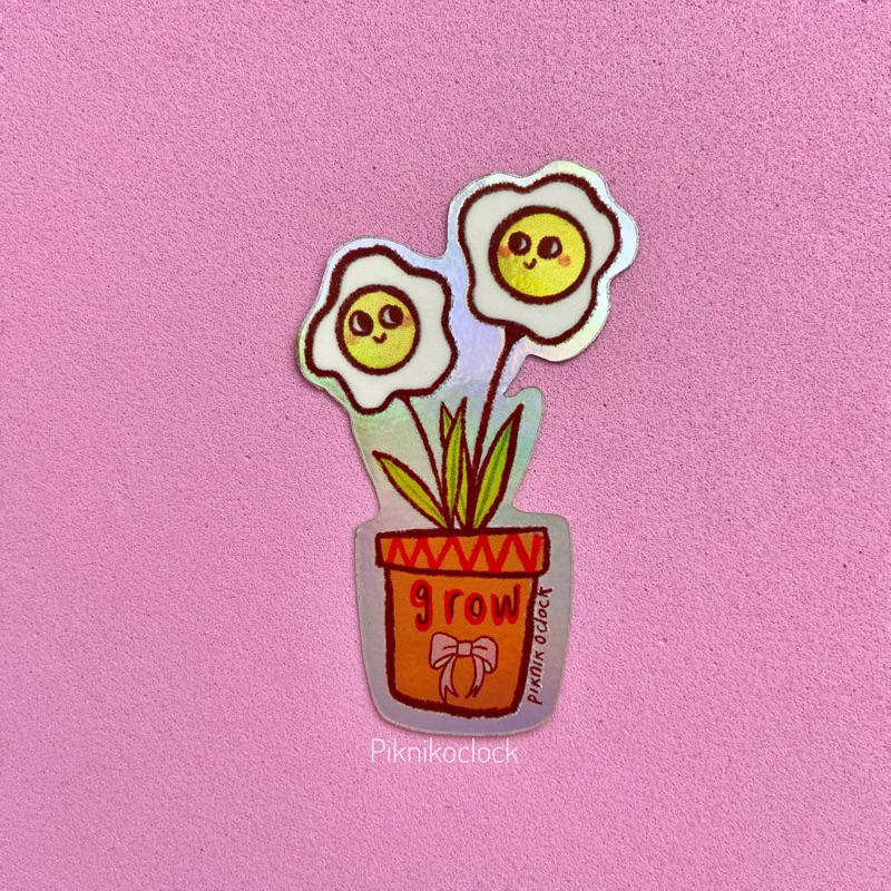 

Stiker Hologram - Grow Bunga | Flower Sticker
