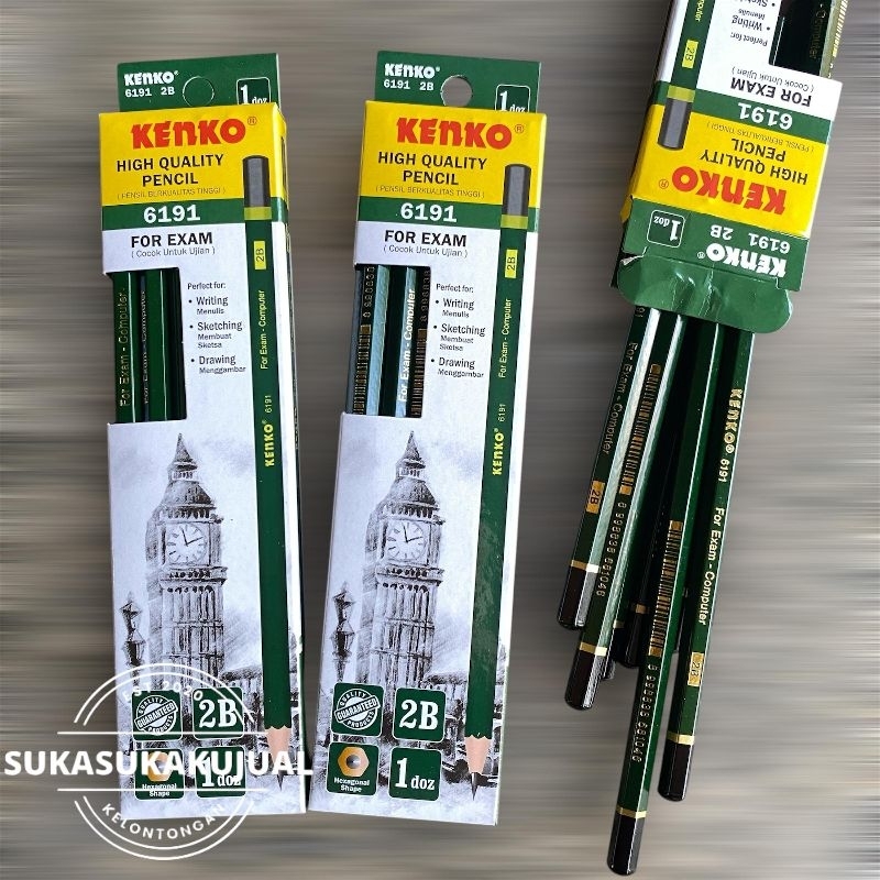 

(12pcs)pensil kenko 6191 for exam high quality