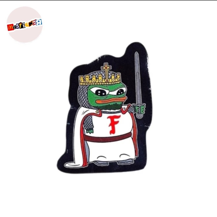 

sticker Forward Observations Group pepe crusader graphic diecut stiker FOG army tactical