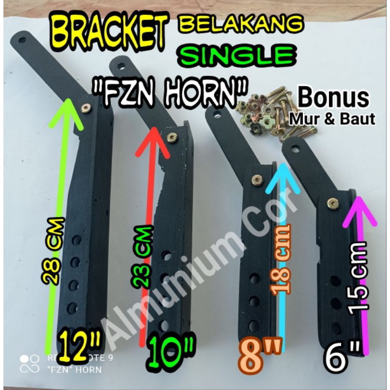 Brecket belakang Line array Almunium - Horn tweeter tweter speaker driver