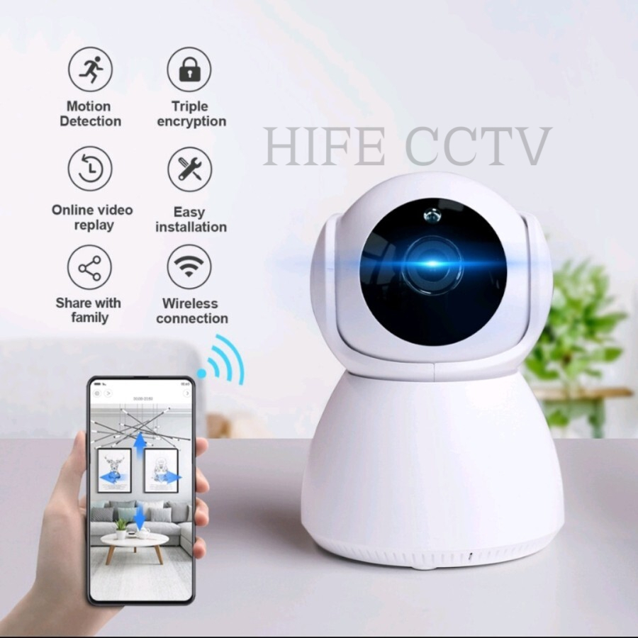 IP Camera Cctv Snowman Wireless V380 / V380Pro Wifi Full HD