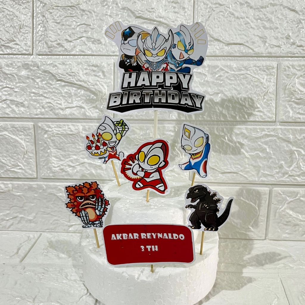 Topper Ulang Tahun Ultraman / Topper Cake Ultraman
