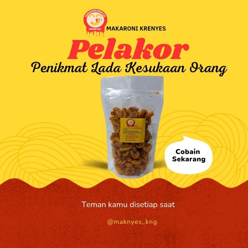 

MAKARONI BANTET Pedas Sedang 50g By Makaroni Krenyes