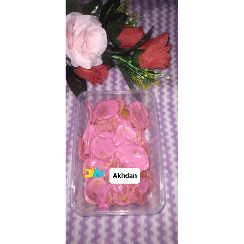 

kripik pisang stroberry lumer