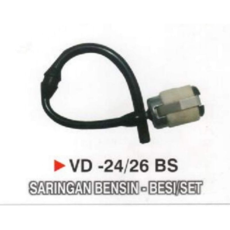 Filter Bensin Model Besi Kapas + Selang Bensin Senso Mini 5200 5800 Vtech