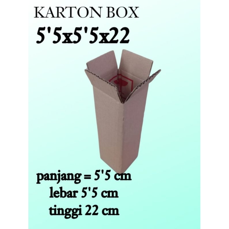 

kardus packing uk 5,5x5,5x22 kardus kecil kardus besar