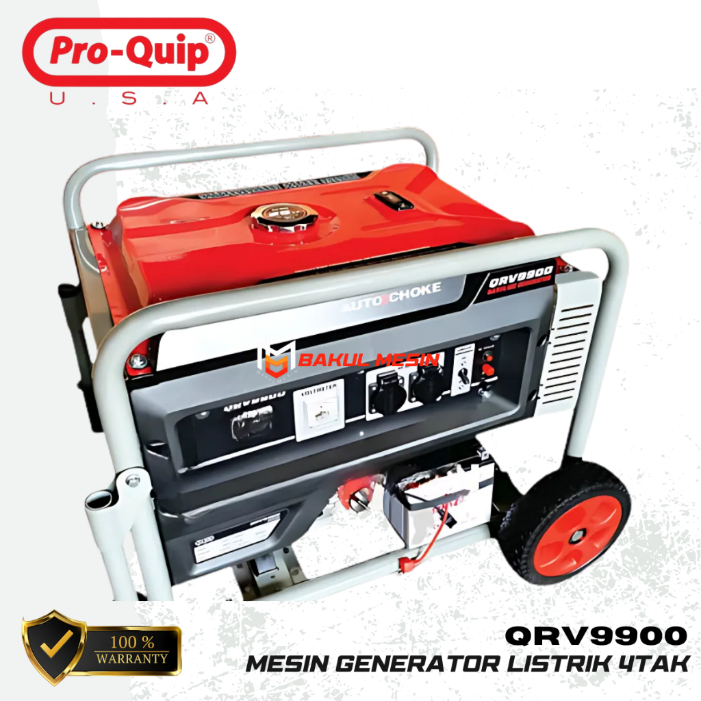 PROQUIP GENSET QRV 9900 GENERATOR LISTRIK 4tak QRV9900 7500Watt