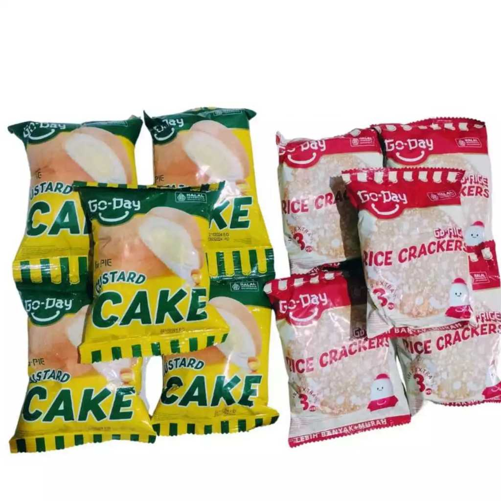 

GO DAY CAKE BOLU DAN RICE CRACKERS / 1 RENCENG ISI 10 PCS