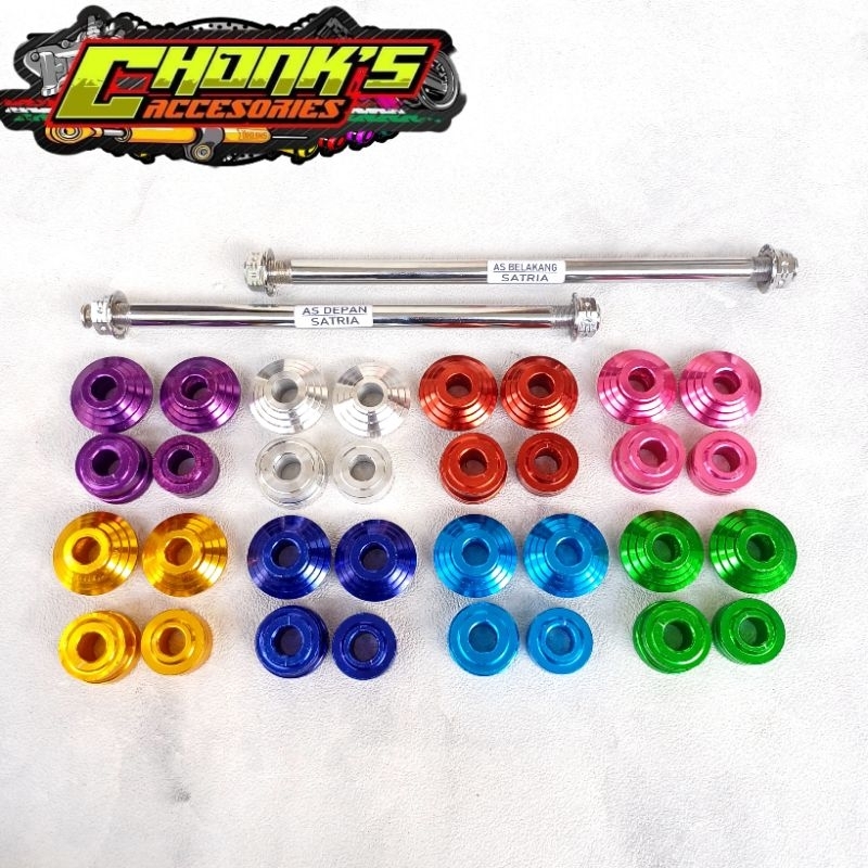 As roda depan dan belakang Suzuki Satria Fu new old set boshing depan belakang