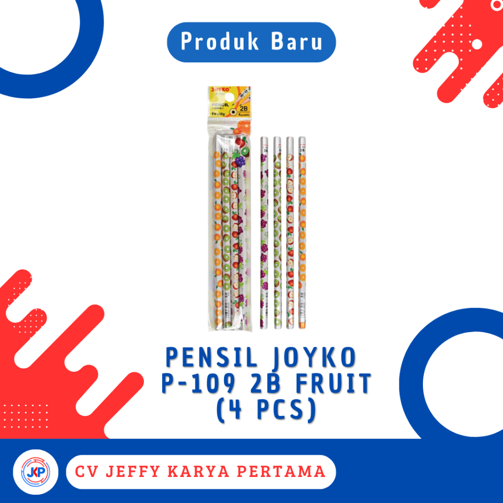 

Pensil Joyko P-109 2B Fruit Isi 4