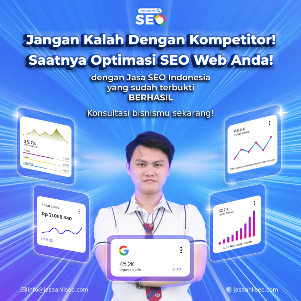 Jasa SEO Indonesia Murah|Jasa Naik Ranking/Traffic Profesional Berpengalaman lebih dari 90 Project S