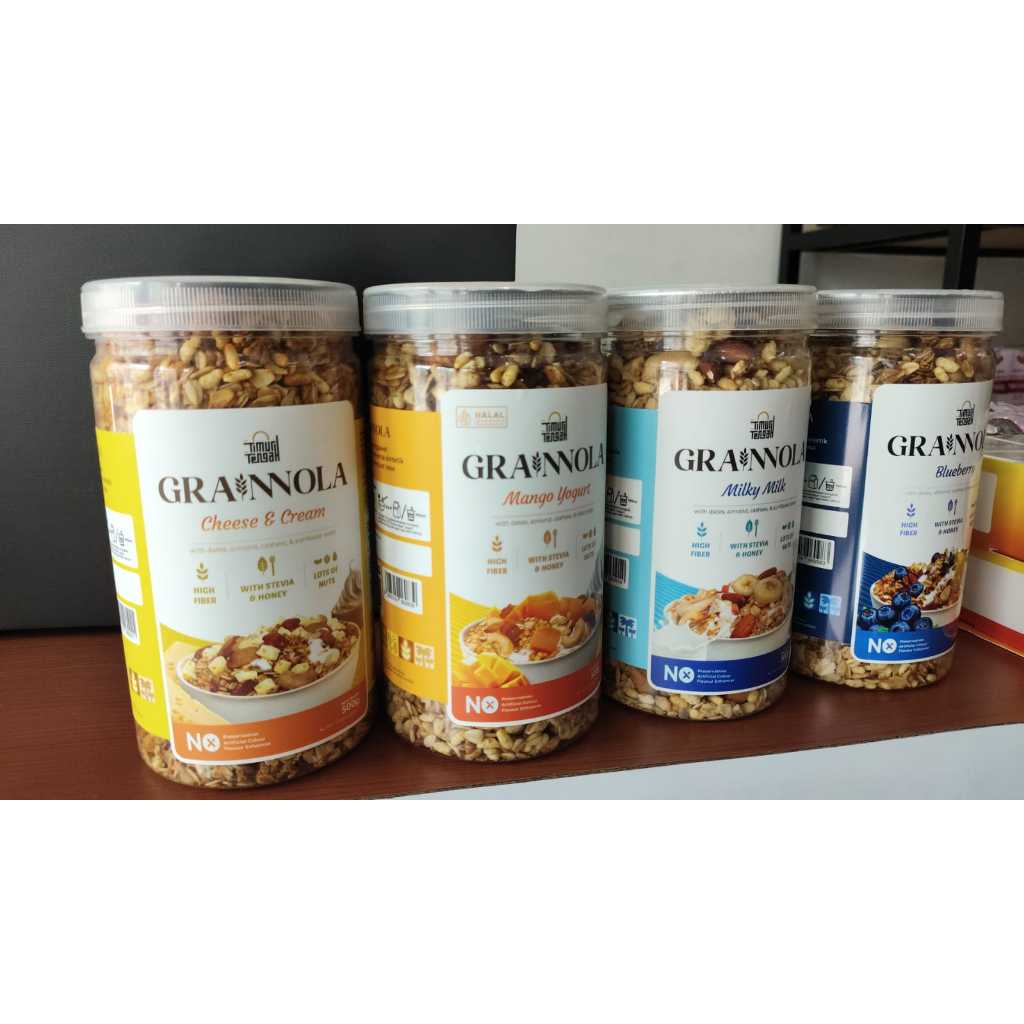 

GRANOLA TIMUR TENGAH RASA BLUEBERRY, MILKY MILK, MANGO YOGURT, CHEESE & CREAM 500gr - Makanan sehat praktis rendah kalori diet