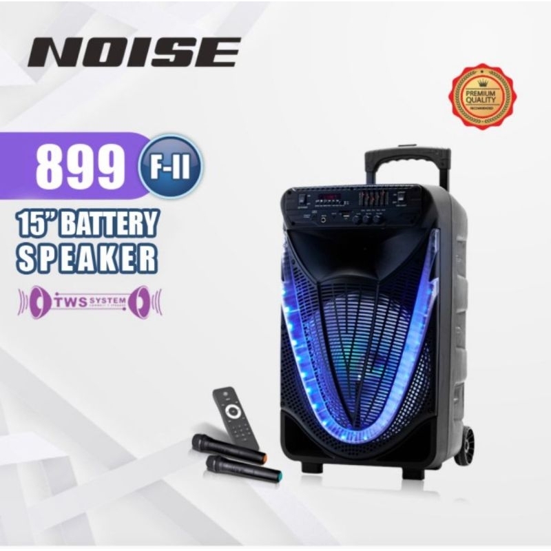 Speaker Portable Wireless Noise 899 FII / Noise 899FII Original 15 inch Bluetooth - USB Noise899FII