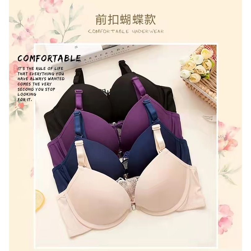 Bra Bralette Wanita Sexy Bra Musim Panas BH Kait Depan