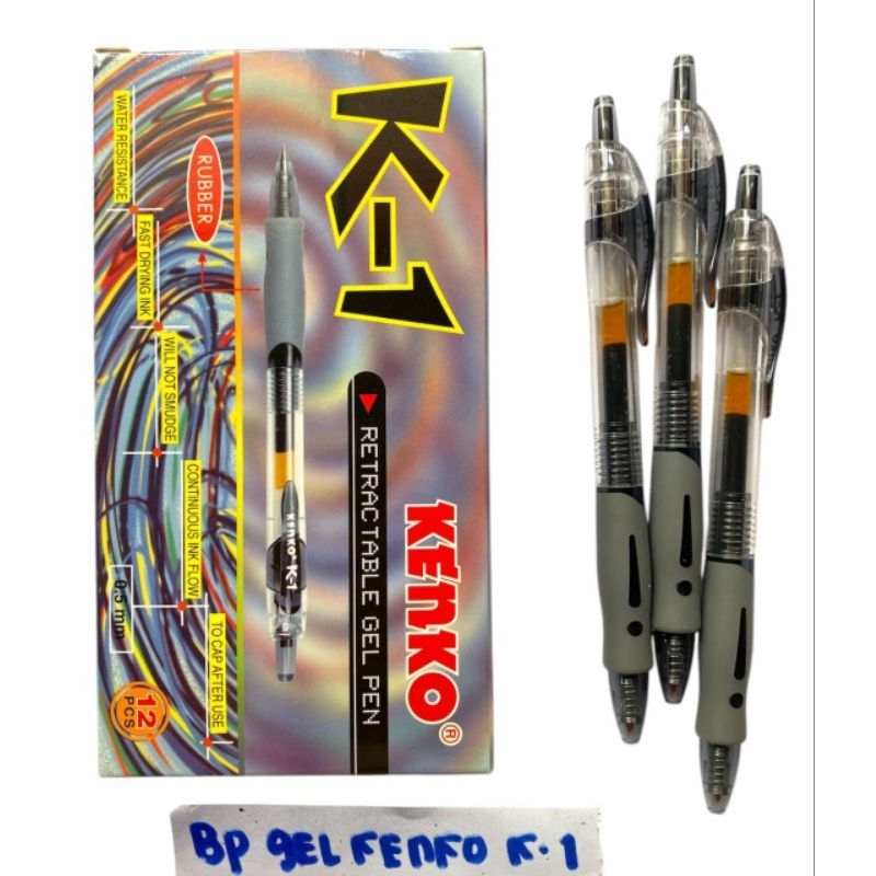 

(12PC) BOLPOIN GEL KENKO K-1 0.5 HITAM