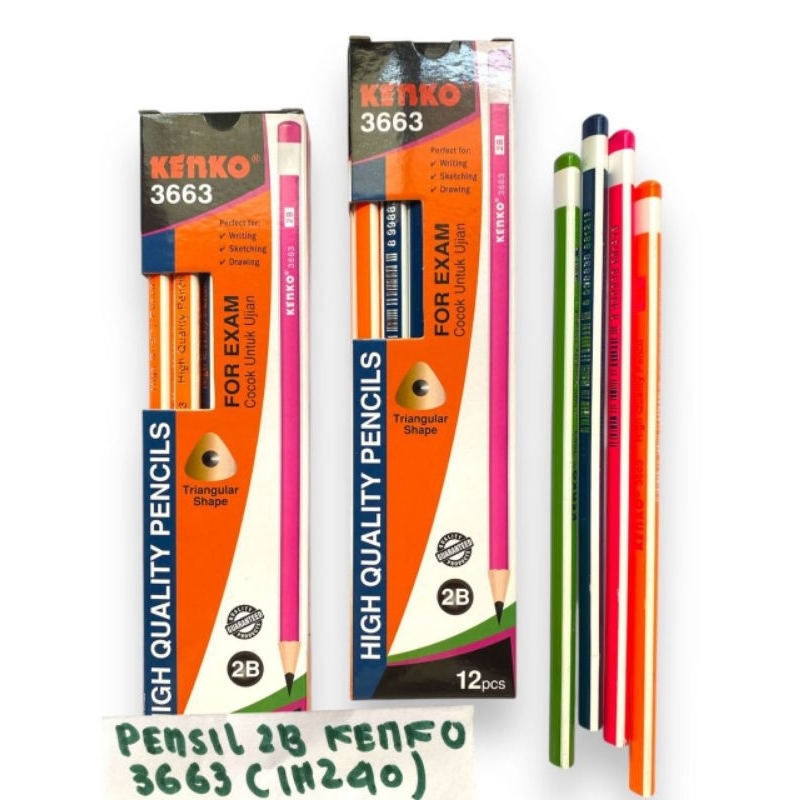 

(12PC) PENSIL 2B SEGITIGA KENKO 3663