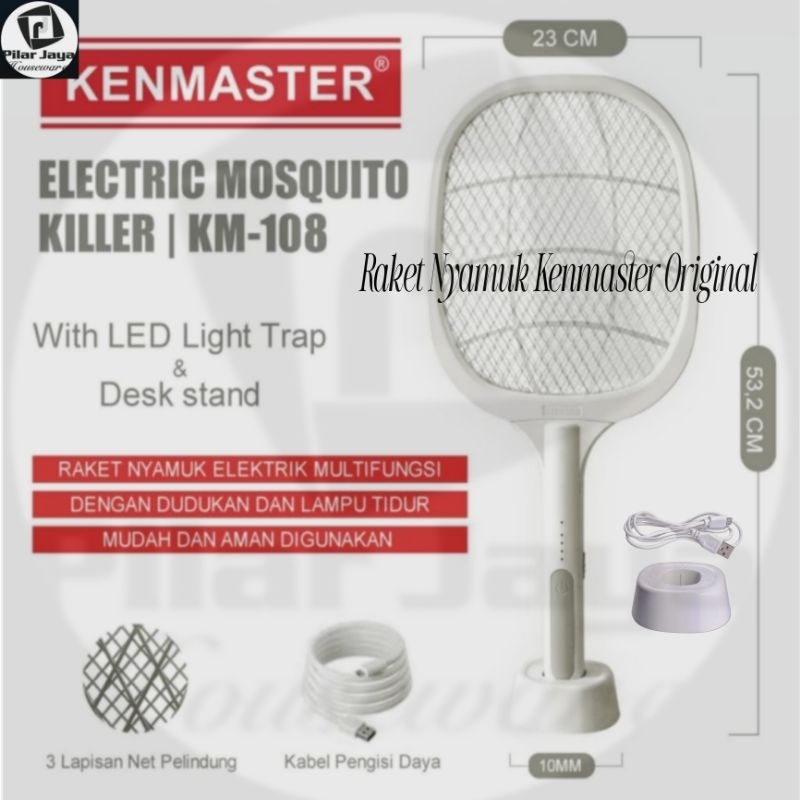 Raket Nyamuk Kenmaster 108 Ori