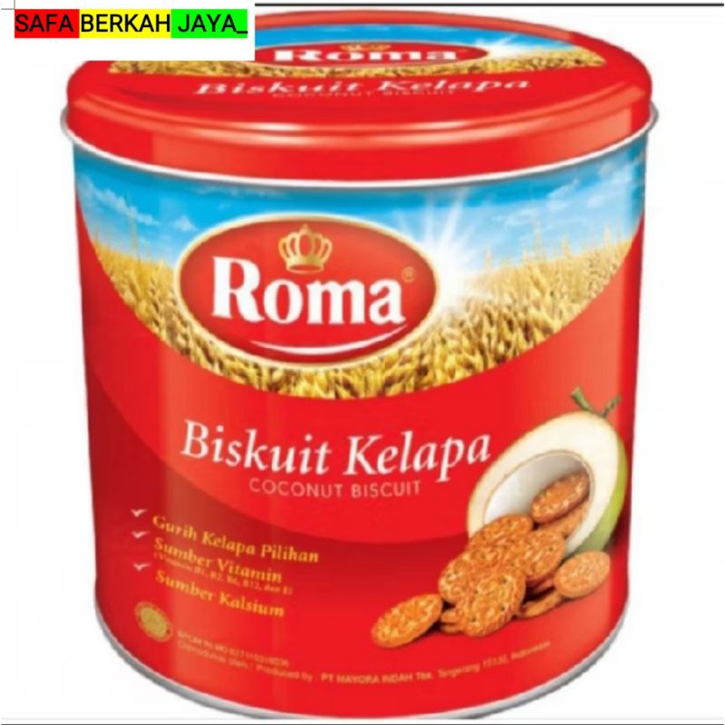 

Roma Biskuit Kelapa Kaleng 345g/biskuit kaleng