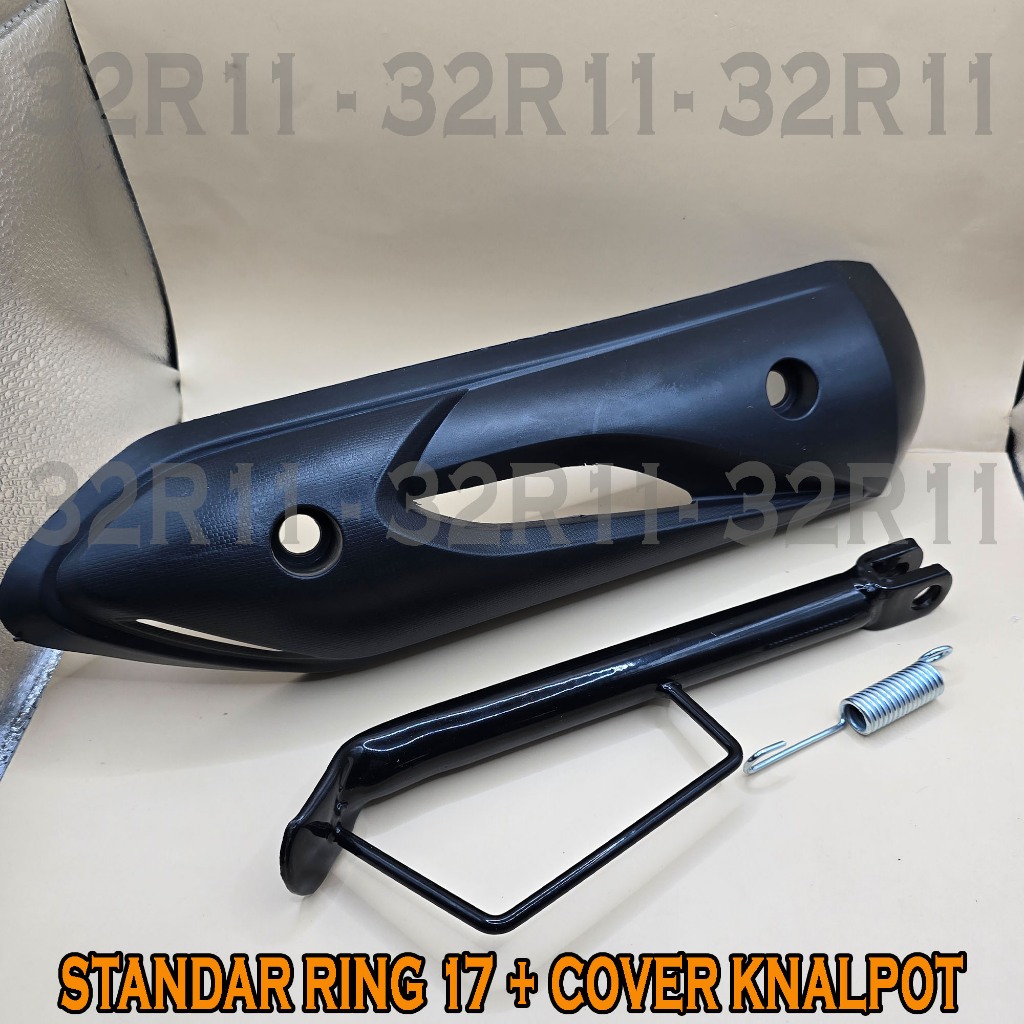 Standard Samping Beat Karbu + cover knalpot beat karbu/standar samping ring 14