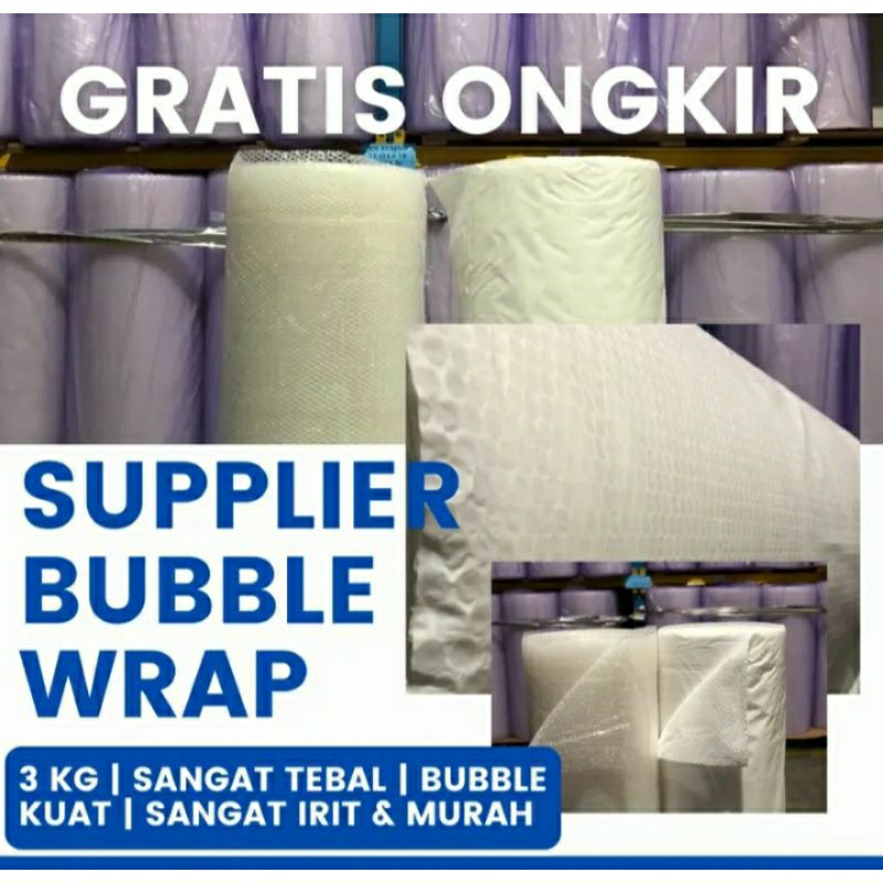 

TERMURAH‼️BUBBLE WRAP 125cm x 50m 3KG GRATIS ONGKIR TEBAL WARNA HITAM BENING