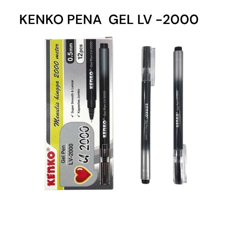 

KENKO PENA GEL LV-2000/ GEL PEN LV-2000 TINTA HITAM