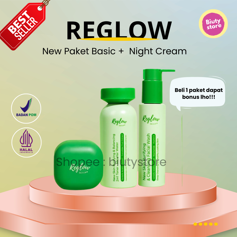 [BISA COD] Reglow Skincare Original BPOM dr. Shindy Glowing Skin Treatment Original 100% Paket Lengk