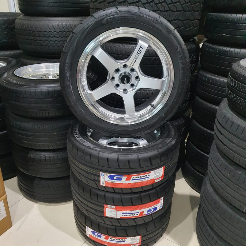 1 SET VELG ADVAN GT DAN BAN GT RADIAL 205/50 RING 16