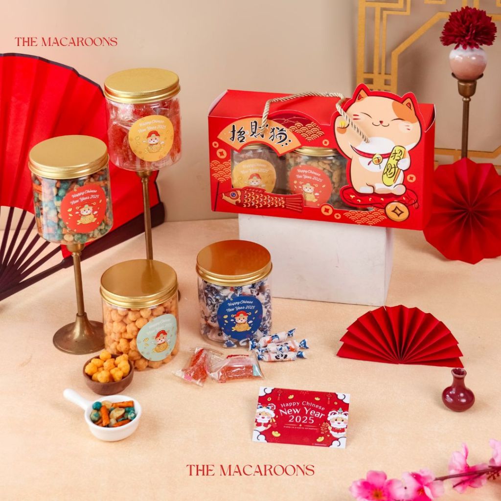 

Hampers Imlek isi 3 Jar Kue Kering - Parcel Souvenir Sincia Chinese and Lunar New Year