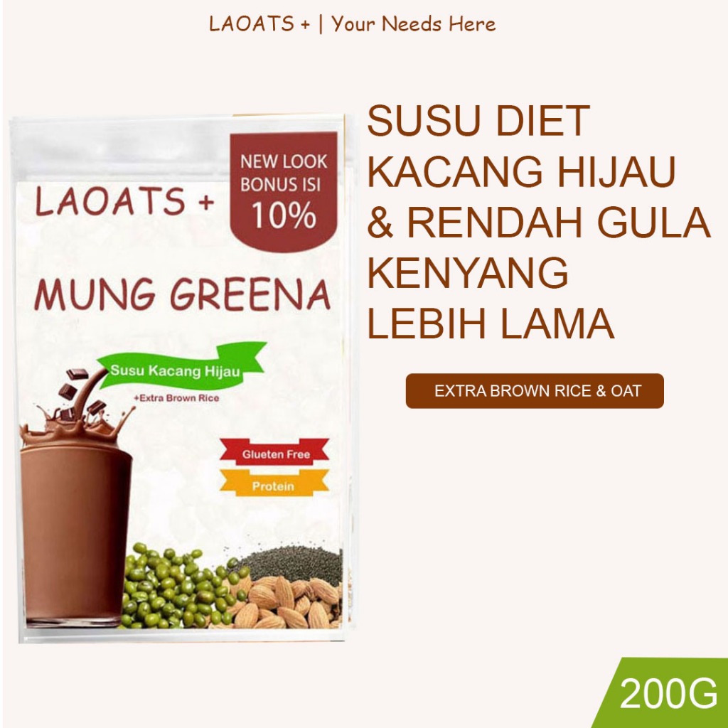 

Susu Kacang Hijau Laoats (200G)