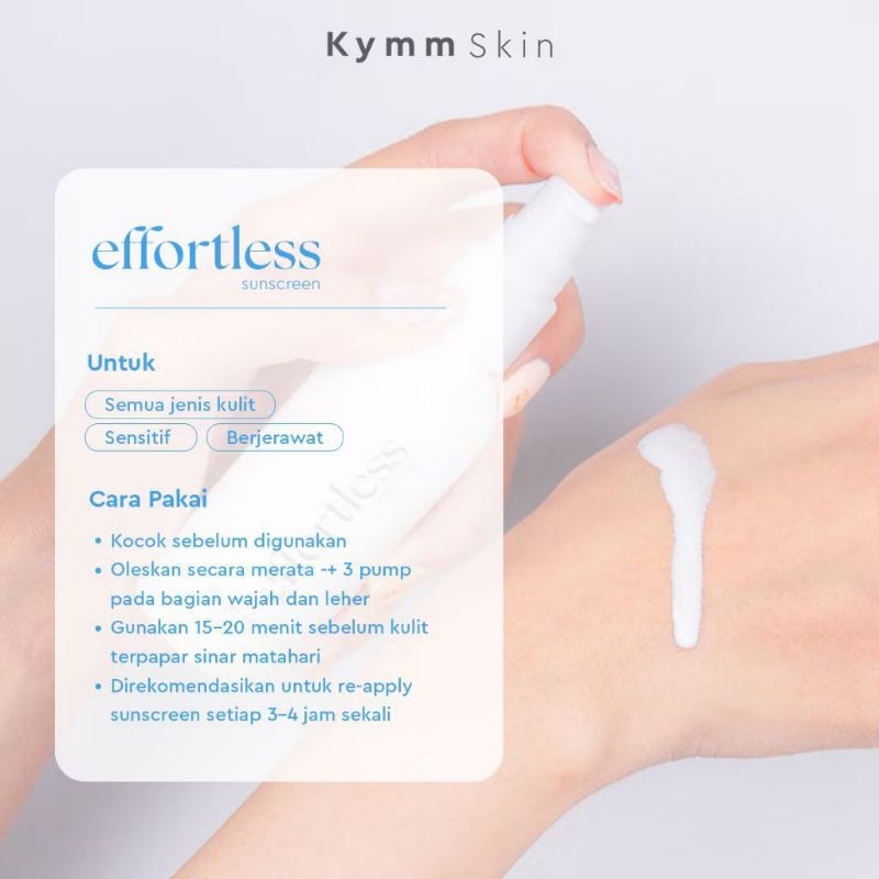 Kymmskin Effortless sunscreen spf 50