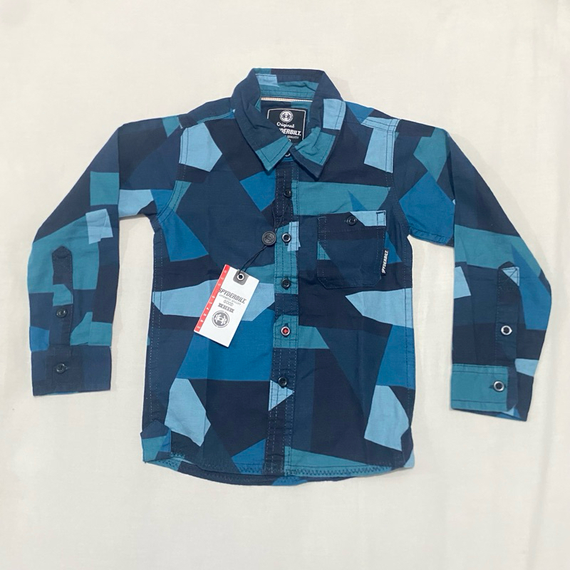 spyderbilt kemeja kids size 1-2y