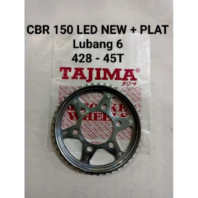 Ger gir belakang CBR 150R + plat LED lubang 6 (428 - 45)