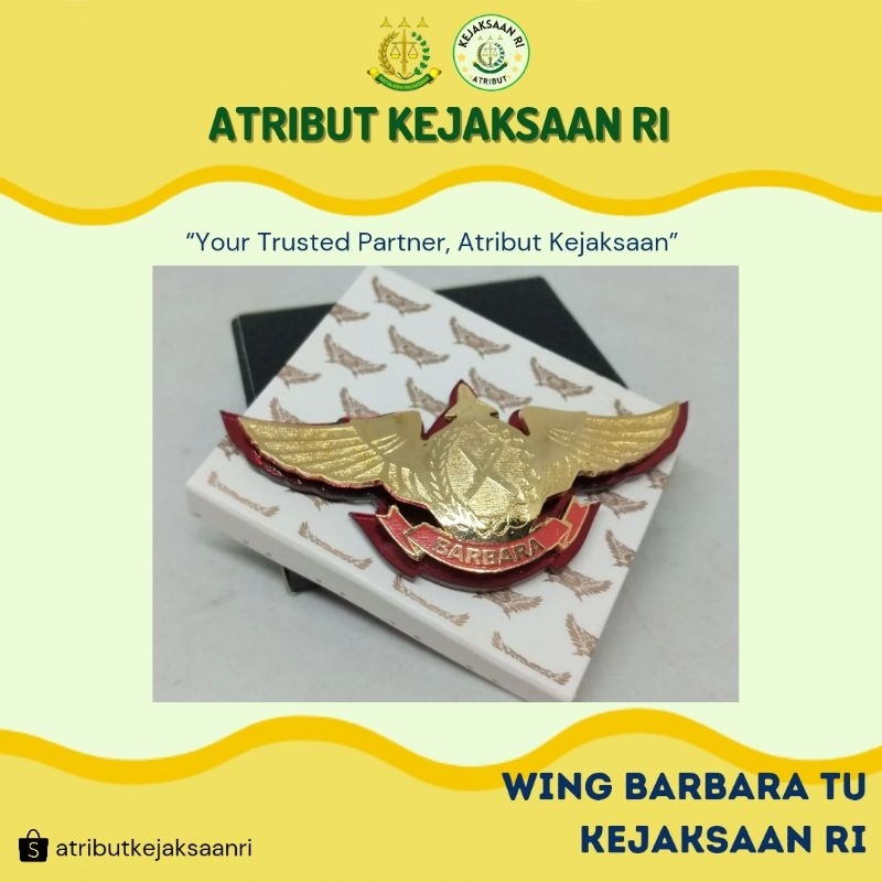 ATRIBUT KEJAKSAAN RI - WING BARBARA TU KEJAKSAAN RI