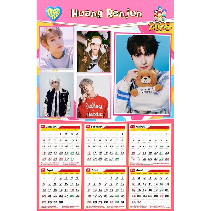 

kalender tahun 2025 tema NCT dream new