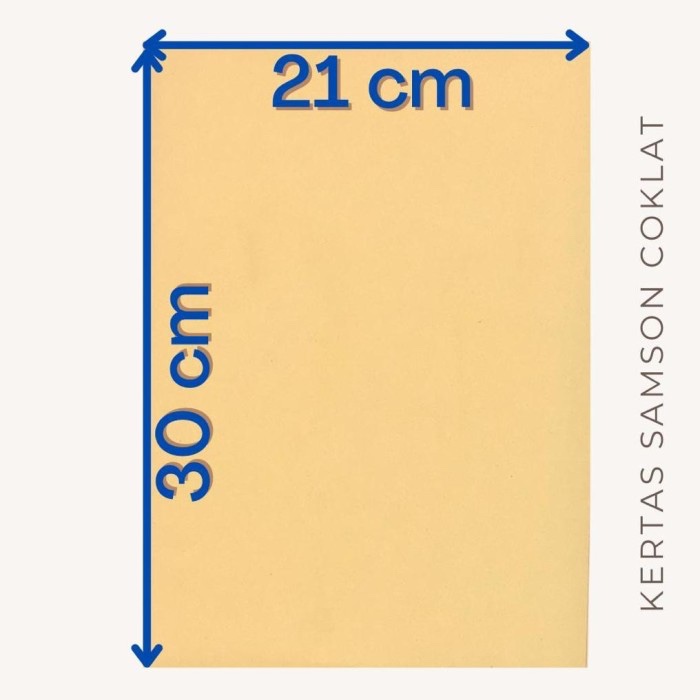 

Kertas Samson F4 / Folio 21.5x33 Cm