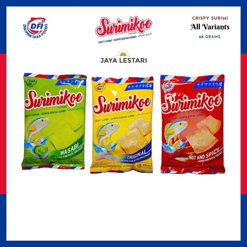 

Surimiekoe Keripik Renyah Surimi (68g) (2 Varian Rasa)