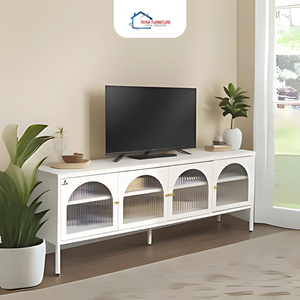 OLYMSTEEL - AVR CHERYL - RAK TV BESI/RAK TV MINIMALIS/LEMARI DISPLAY/MEJA TV BESI MINIMALIS