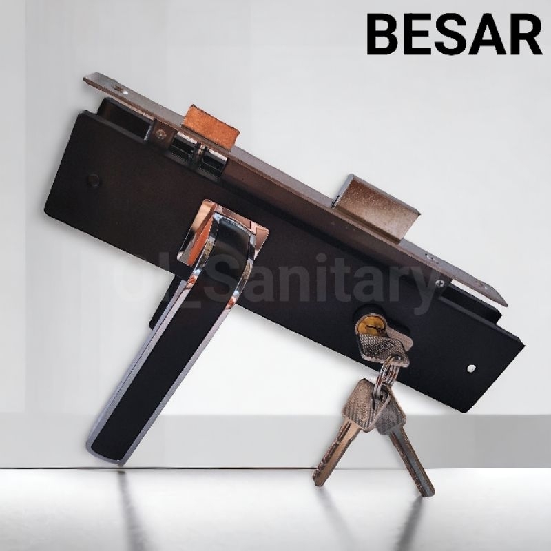 kunci pintu hitam satu set kunci rumah kunci pintu besar black