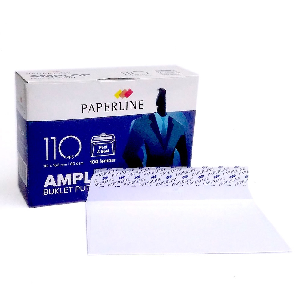 

AMPLOP PAPERLINE NO 110 / AMPLOP PUTIH / AMPLOP UANG / AMPLOP SURAT