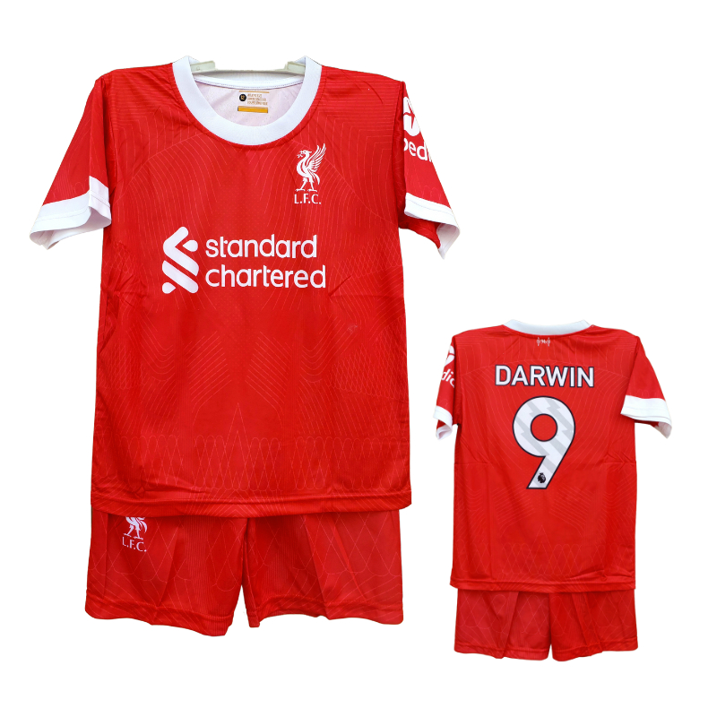SETELAN BAJU BOLA ANAK LIVERPOOL AWAY/JERSEY BAJU BOLA LIVERPOOL PUTIH PRINTING
