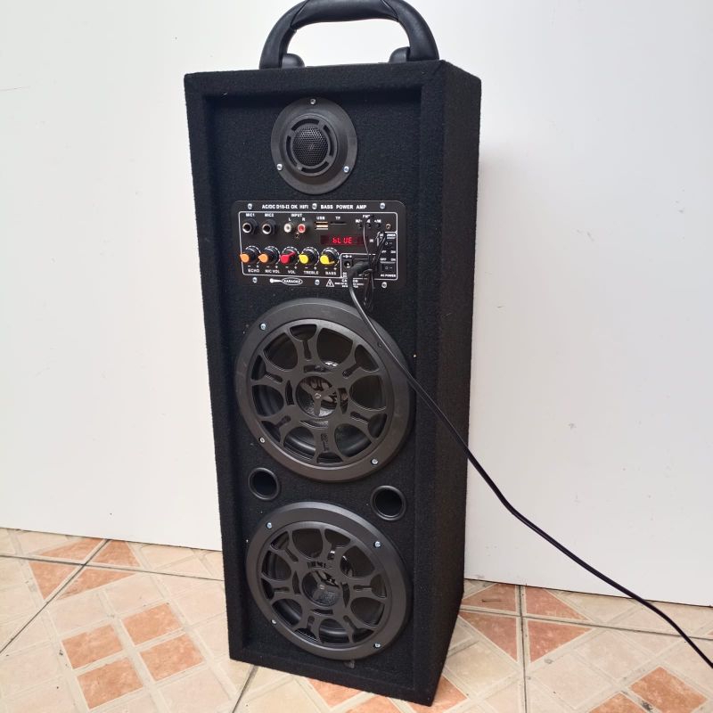 Spiker Aktif 6 Inch Bass Gler Istimewa Subwoofer Speaker Karoke Bluetooth D10 Display Power Amplifie