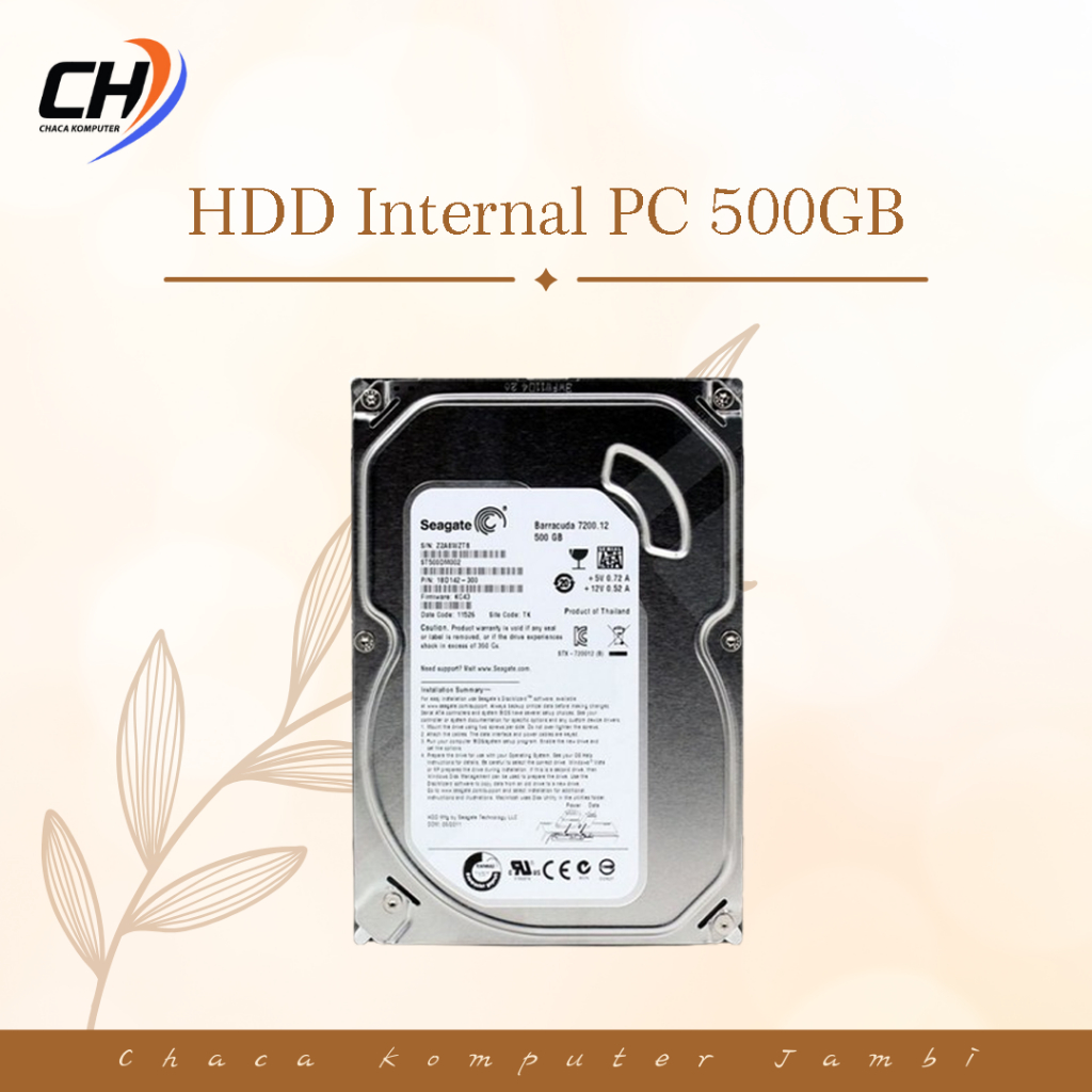 Harddisk Internal PC Seagate 500GB Second