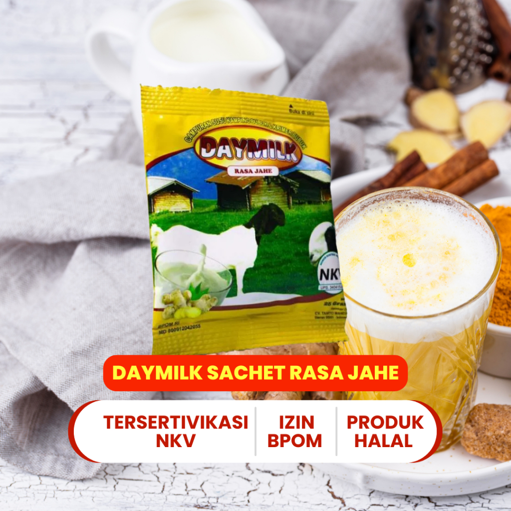 

Susu Kambing Etawa Bubuk Rasa Jahe Bikin Napas Plong Daymilk Sachet 1 Renteng