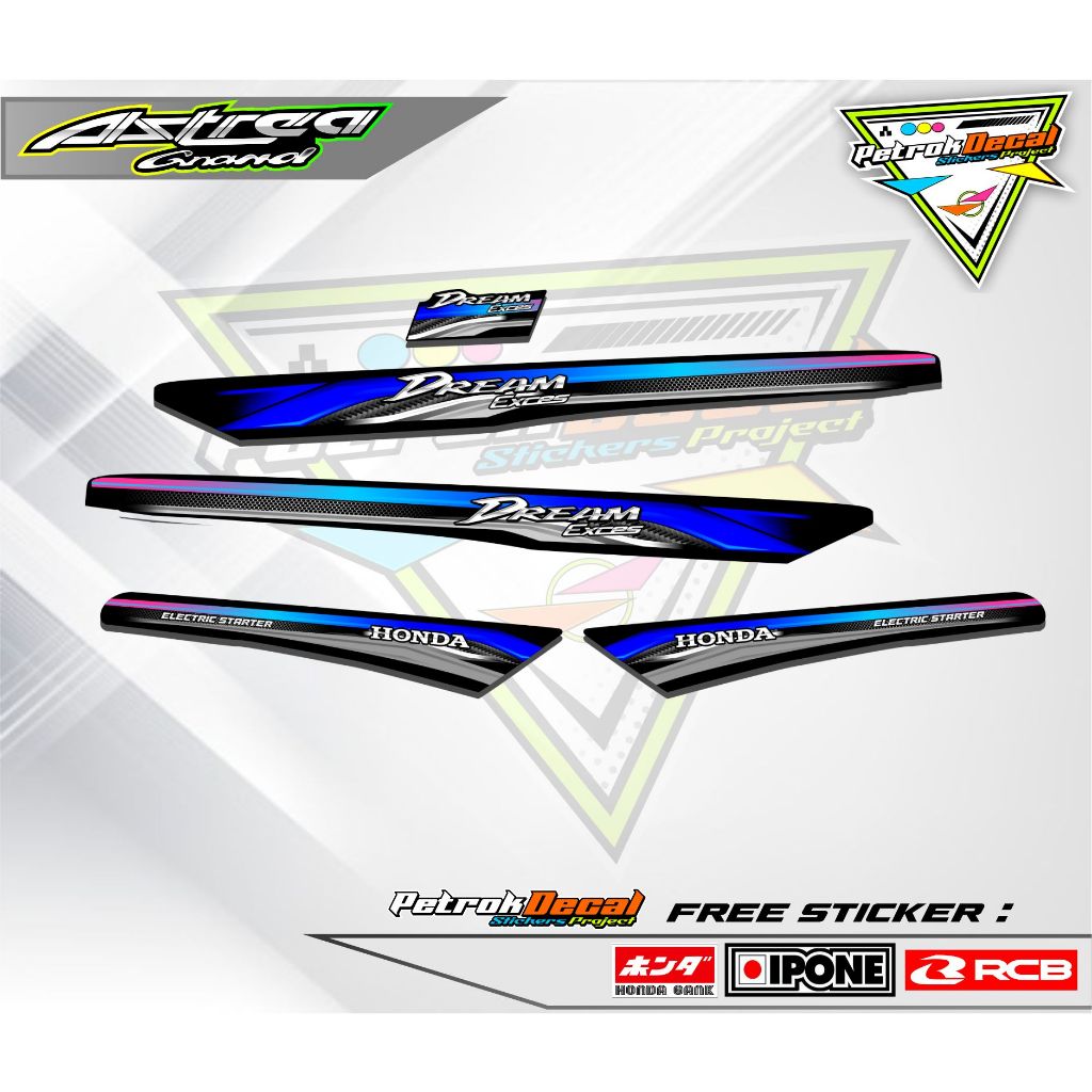 STRIPING VARIASI HONDA ASTREA GRAND / STICKER LIST VARIASI MOTOR HONDA ASTREA GRAND