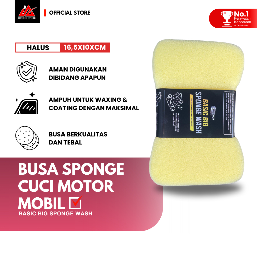 Busa Spons Cuci Motor Mobil Spon Sponge Cuci Motor Spons Mobil Ompro Basic Big Sponge Besar