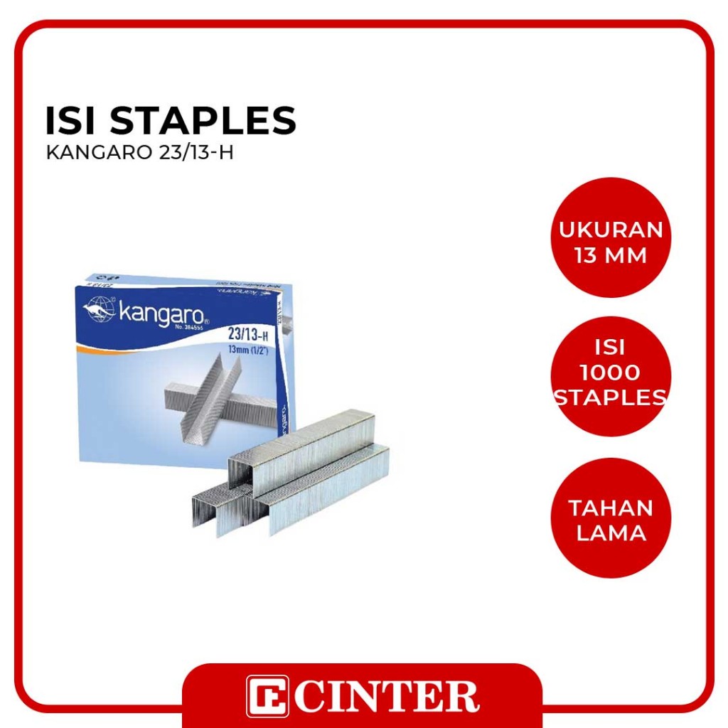 

KANGARO - ISI STRAPLER / ANAK HEKTER / STAPLES 1213/2313