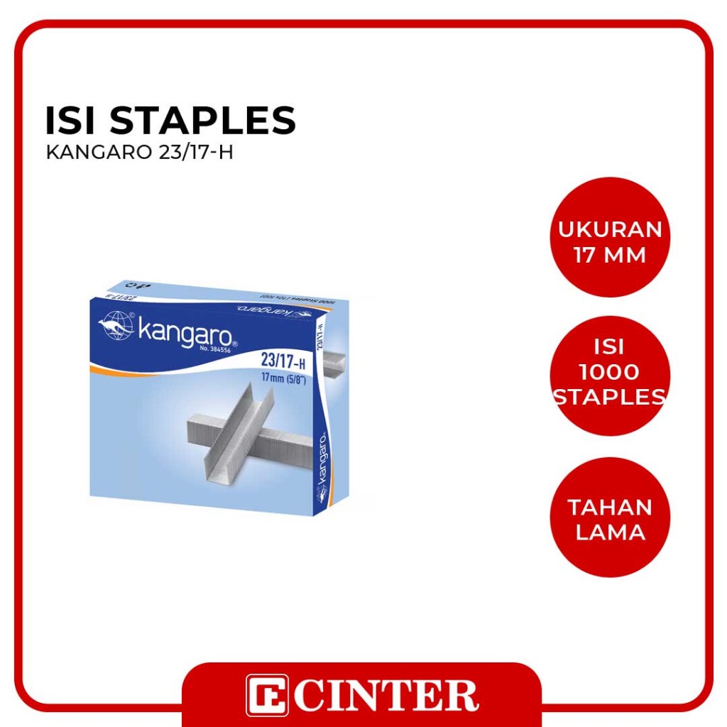 

KANGARO - ISI STAPLES / ANAK HEKTER / REFIL STAPLES 1217/2317