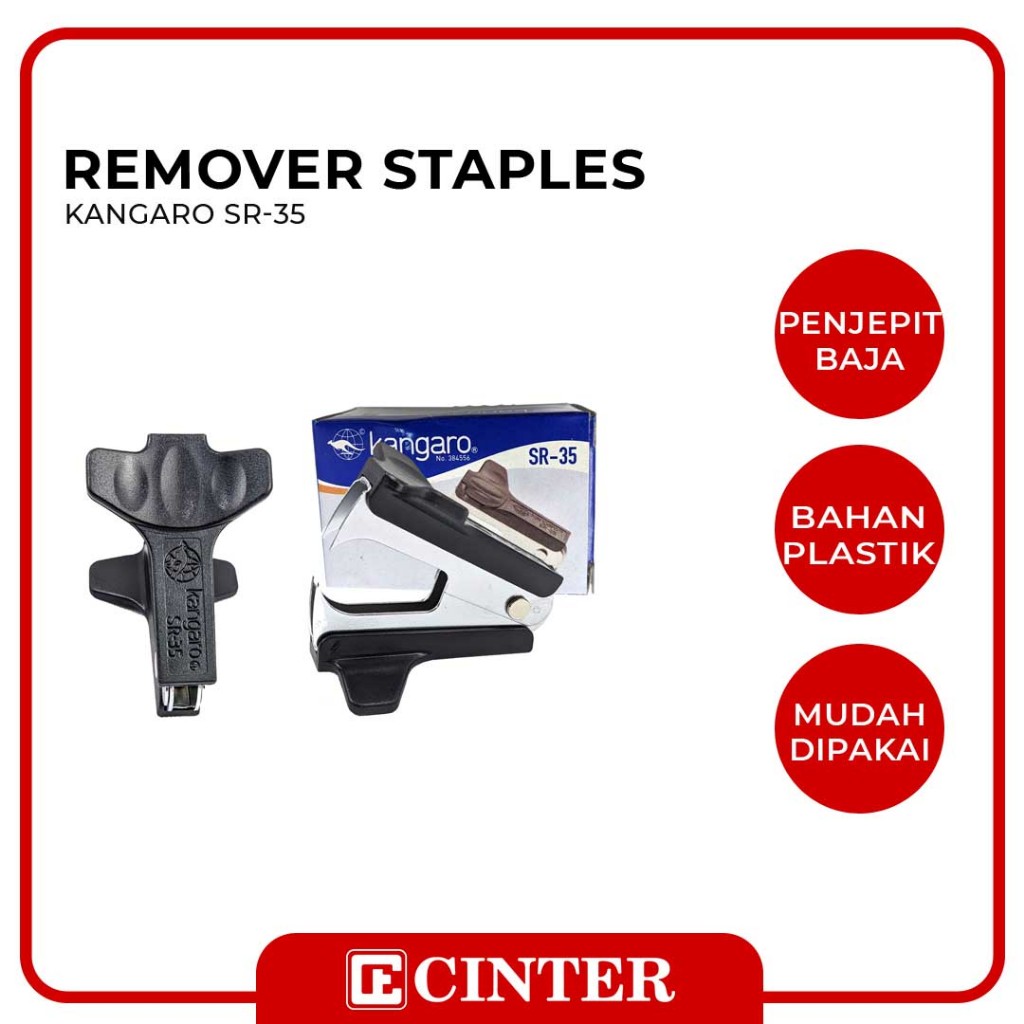 

KANGARO - PENCABUT NYAWA / PELEPAS ANAK HEKTER / REMOVER STAPLES SR-35